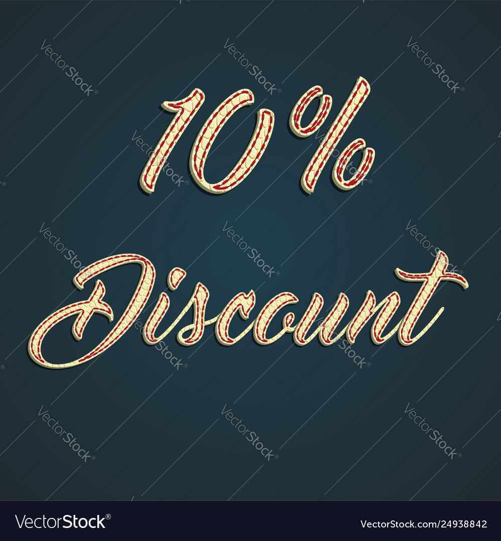 Discount leather sign