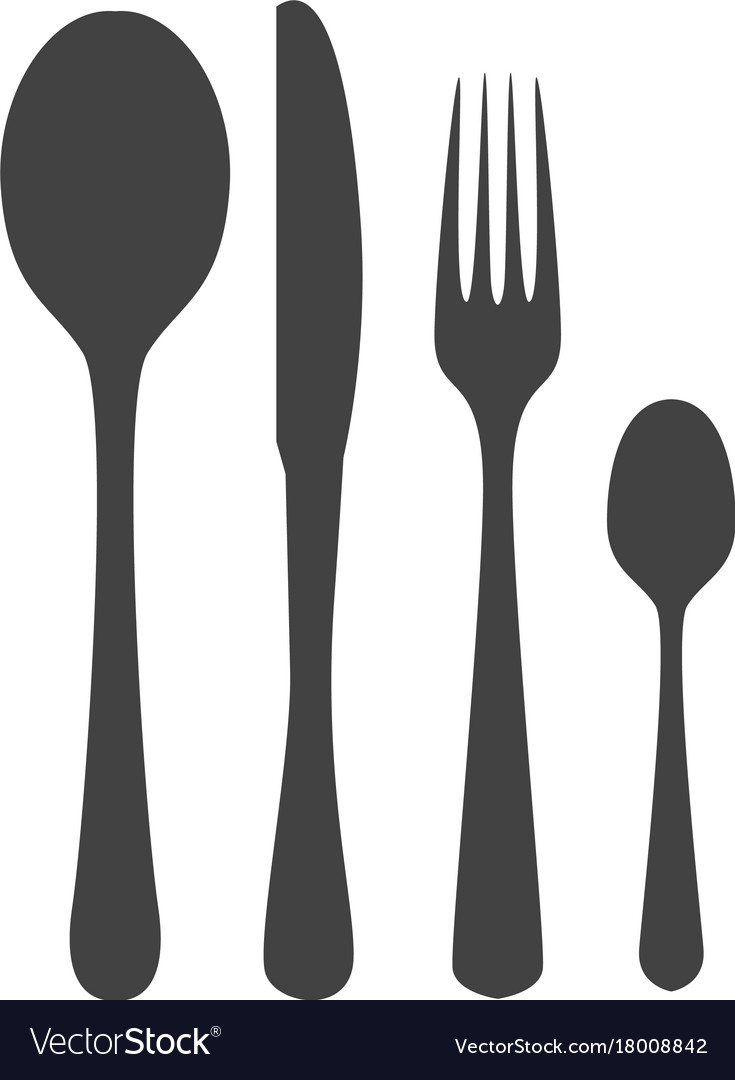 Fork plate spoon icon Royalty Free Vector Image