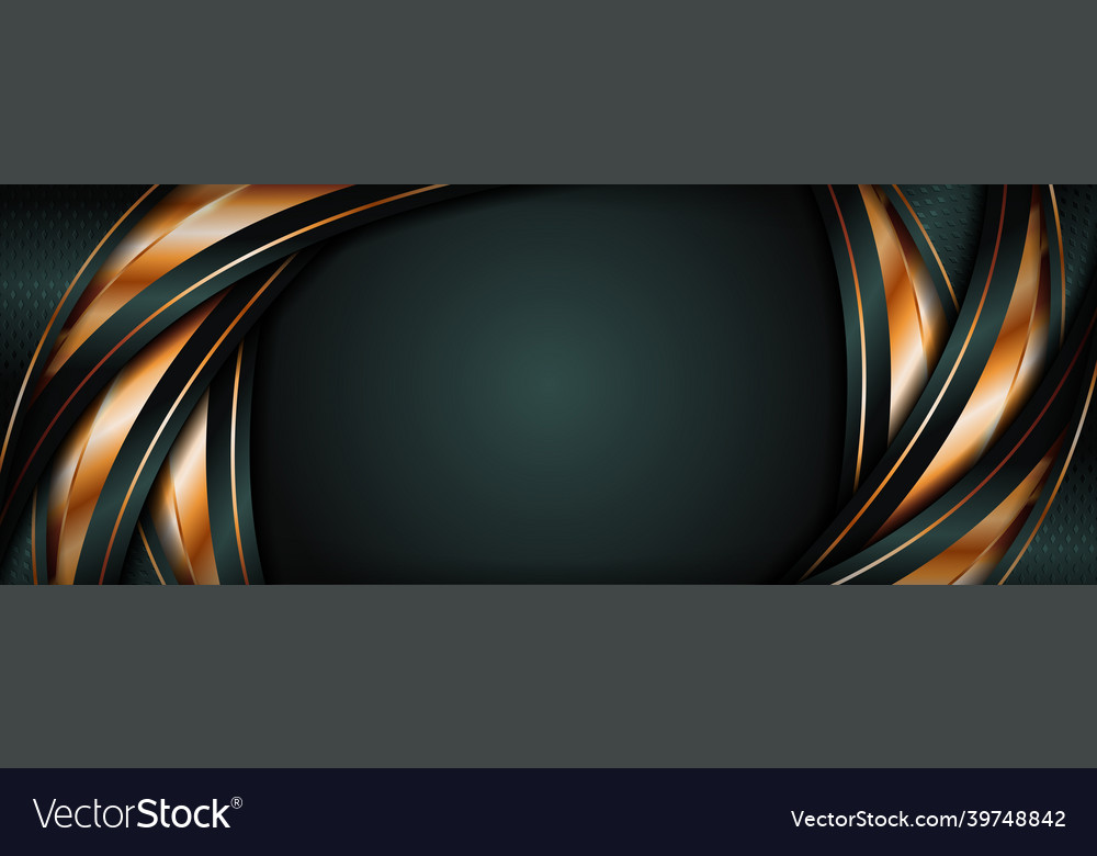 Luxury dark green background with overlap layer
