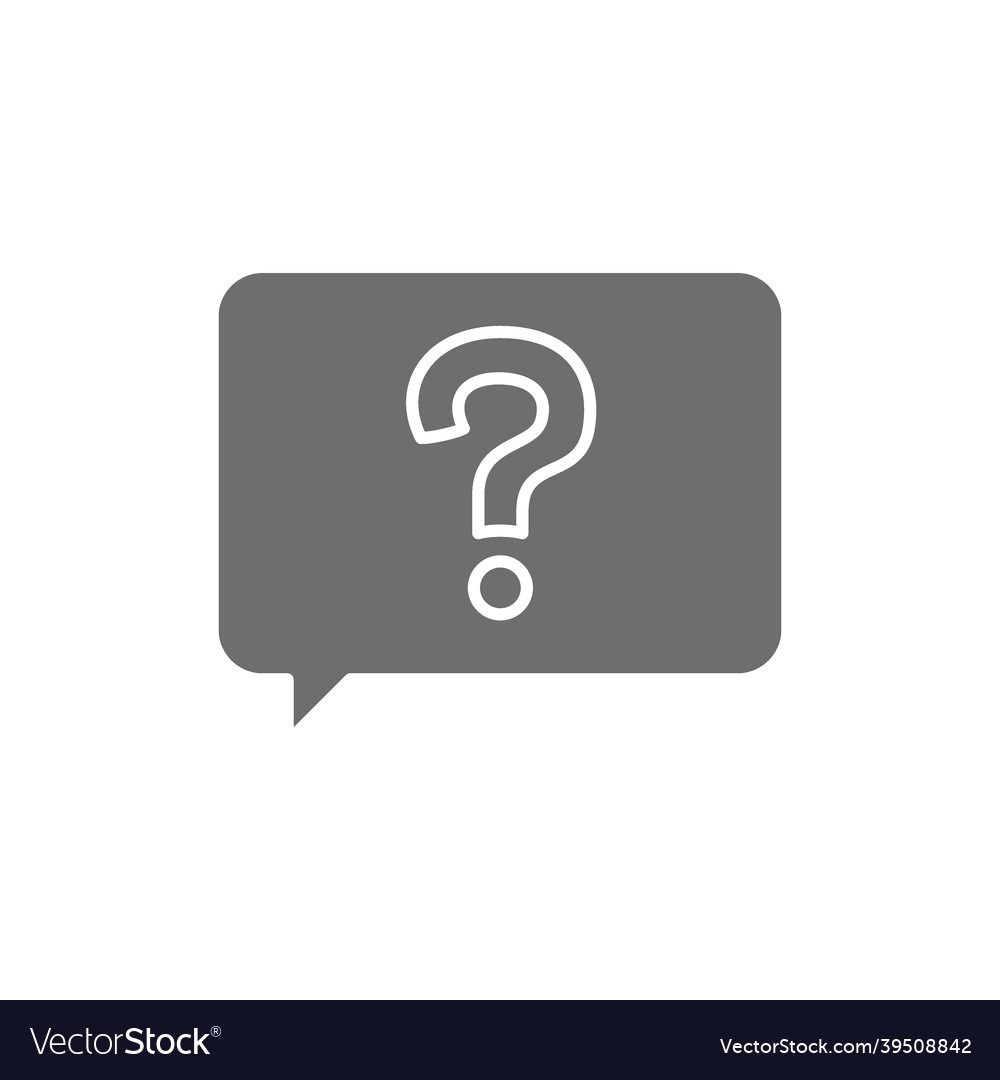 Message with question sign frequently asked vector image Message with question sign frequently asked