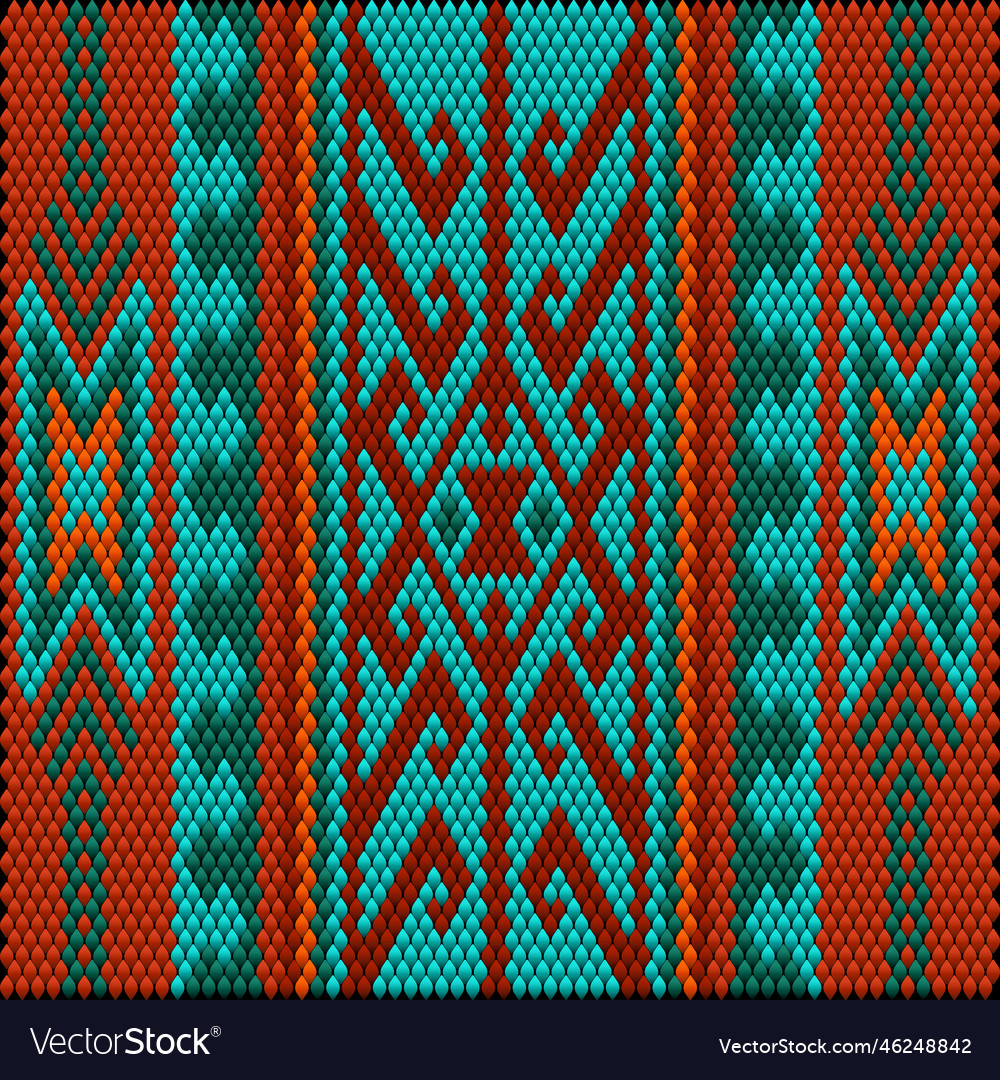 Pattern ornament tracery mosaic ethnic folk Vector Image