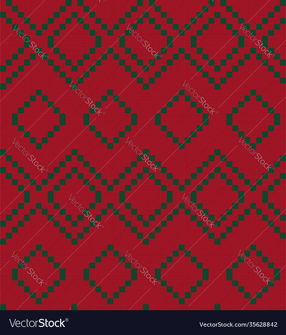 Red argyle seamless pattern background Vector Image Red argyle seamless pattern background