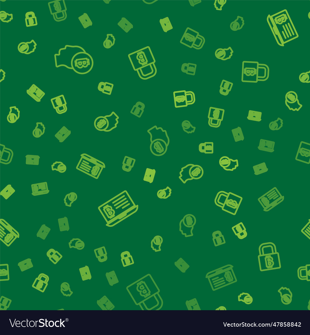 Set line bitcoin think mining from laptop vector image Set line bitcoin think mining from laptop