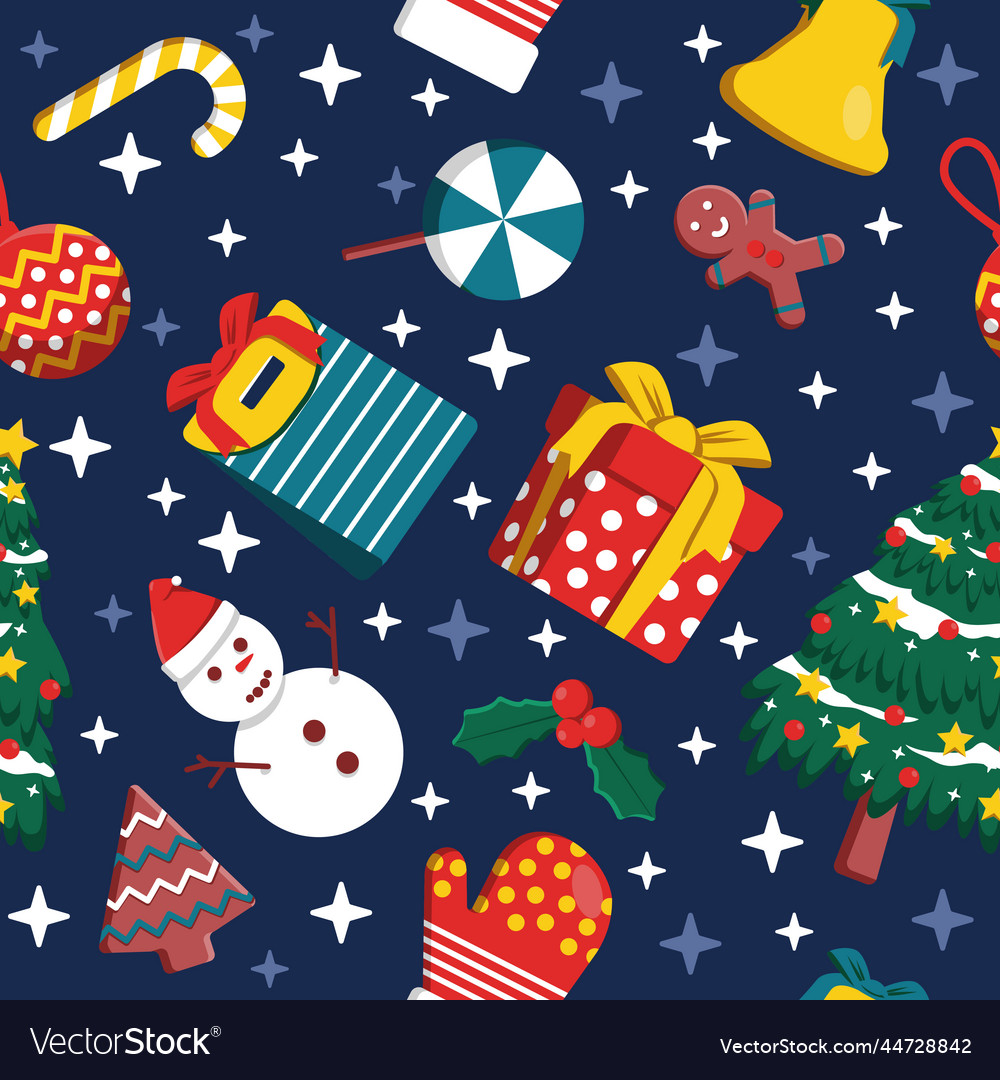 Winter season december merry christmas holiday Vector Image