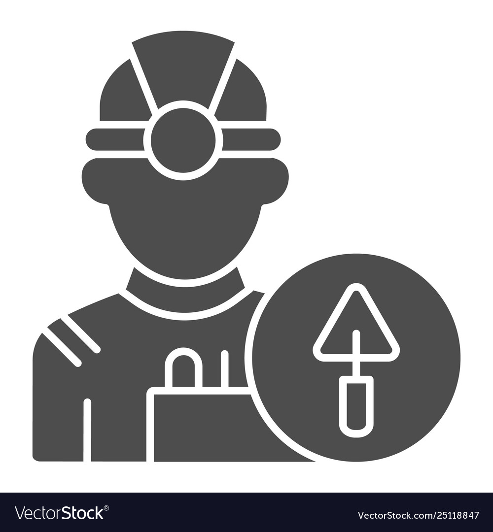 Builder solid icon engineer