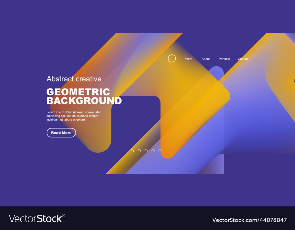 Fluid gradient triangles landing page background