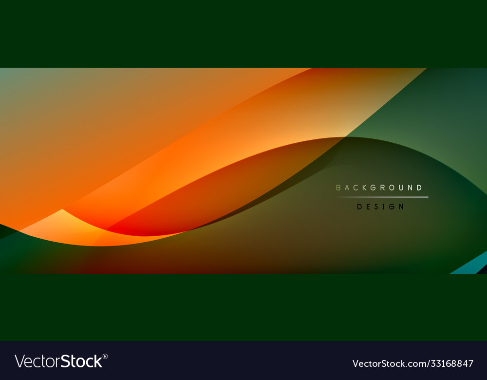 Fluid gradient waves with shadow lines and glowing Vector Image Fluid gradient waves with shadow lines and glowing
