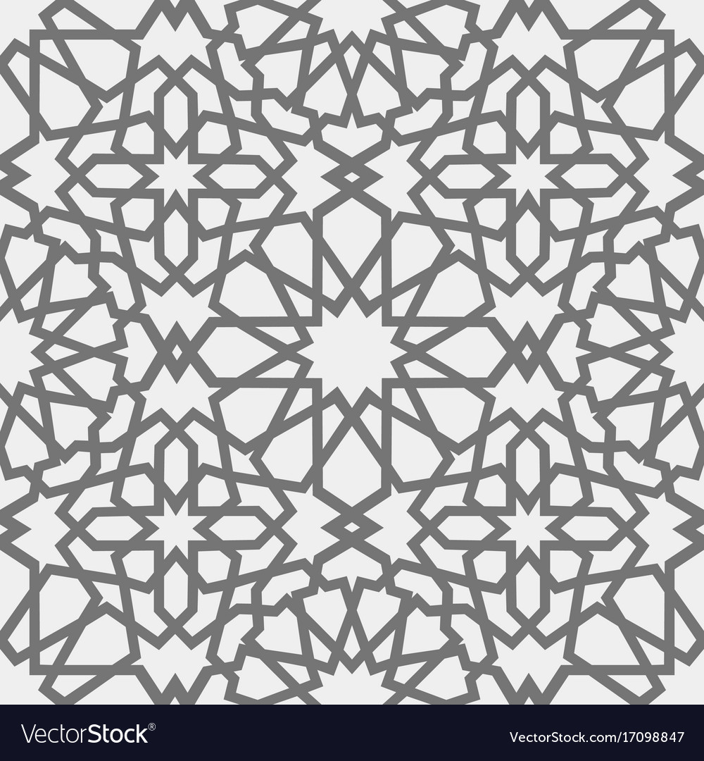 Islamic pattern seamless arabic geometric Vector Image