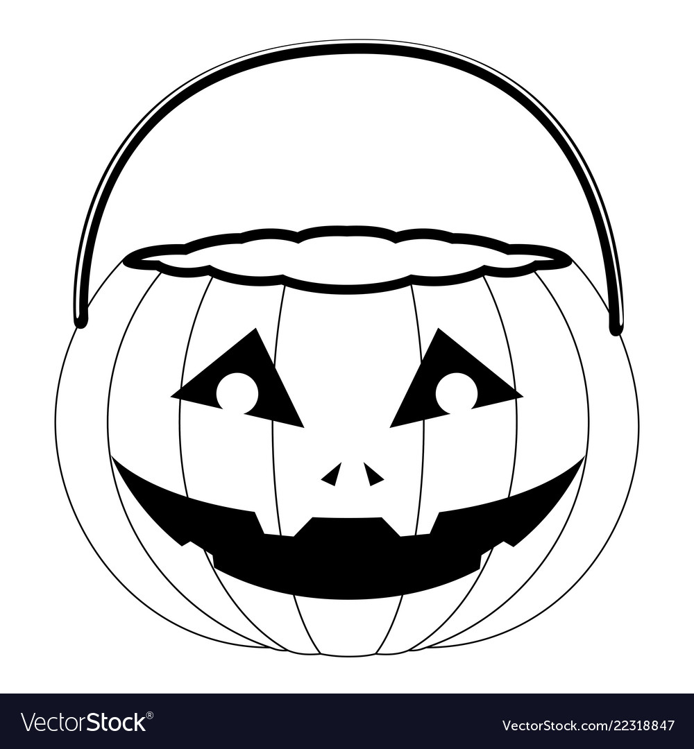 Isolated cute halloween pumpkin icon