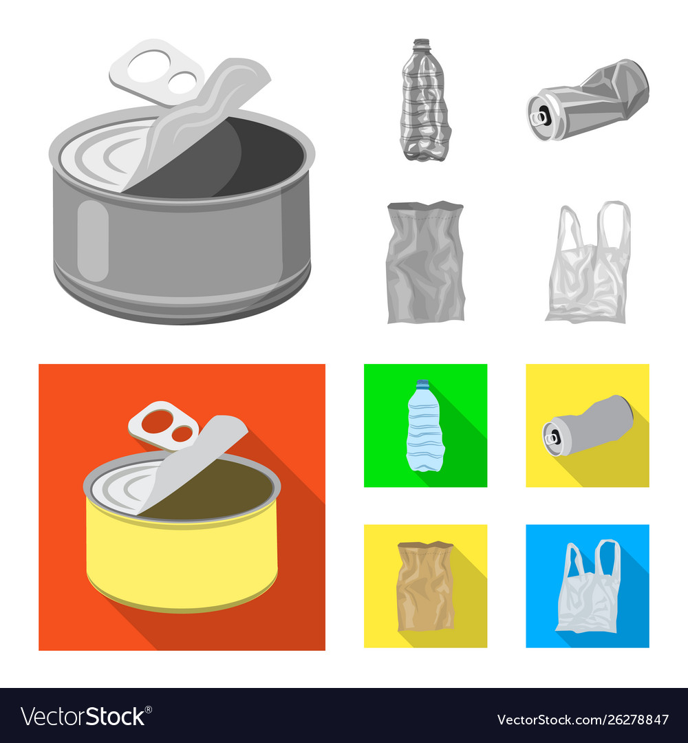 Isolierte Objekt-Dump und Sortier-Icon-Sammlung vector image Isolierte Objekt-Dump und Sortier-Icon-Sammlung