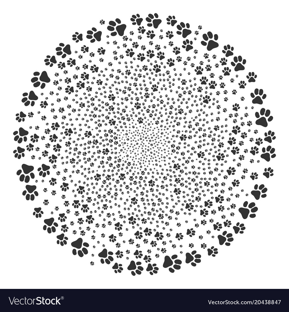 Paw footprint centrifugal cluster