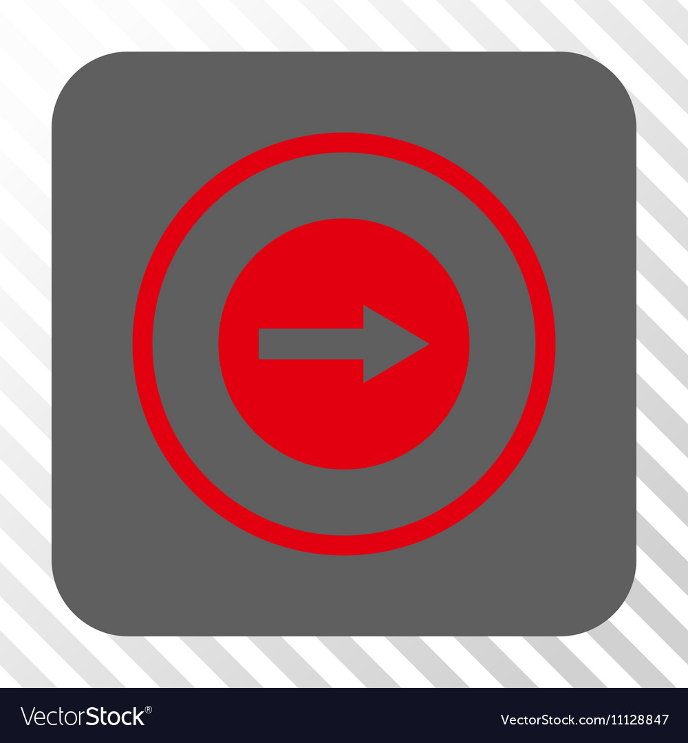 Right rounded arrow square button