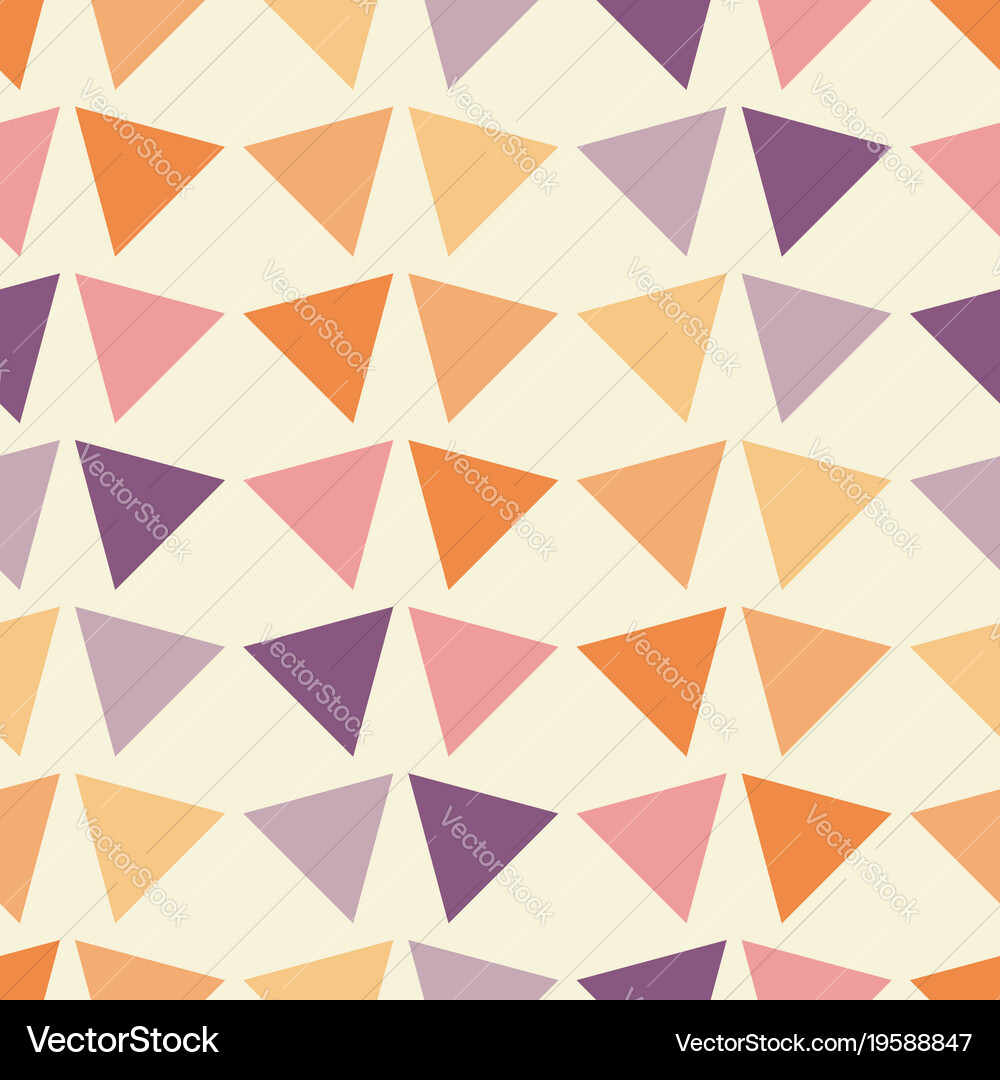 Seamless geometric pattern with triangles Vector Image