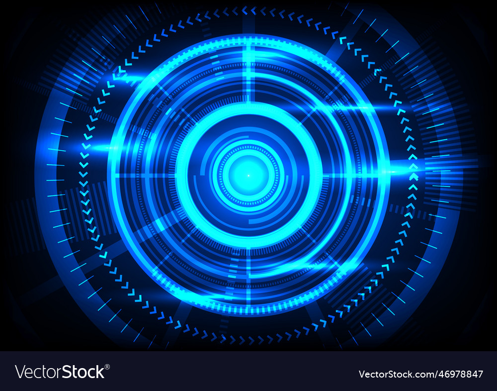 Technology background circle Royalty Free Vector Image