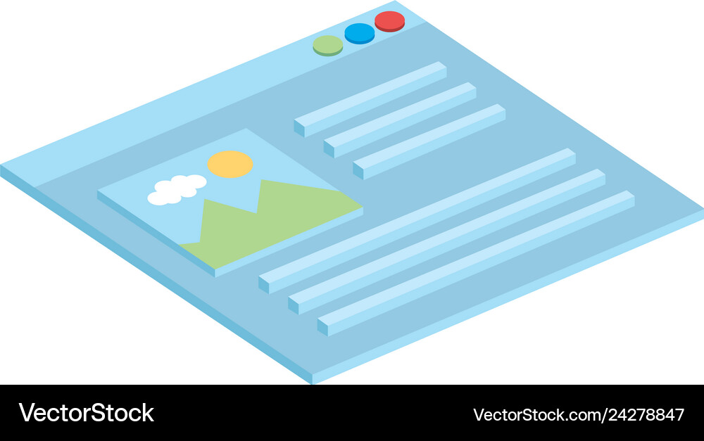 Webpage interface isolated icon Royalty Free Vector Image