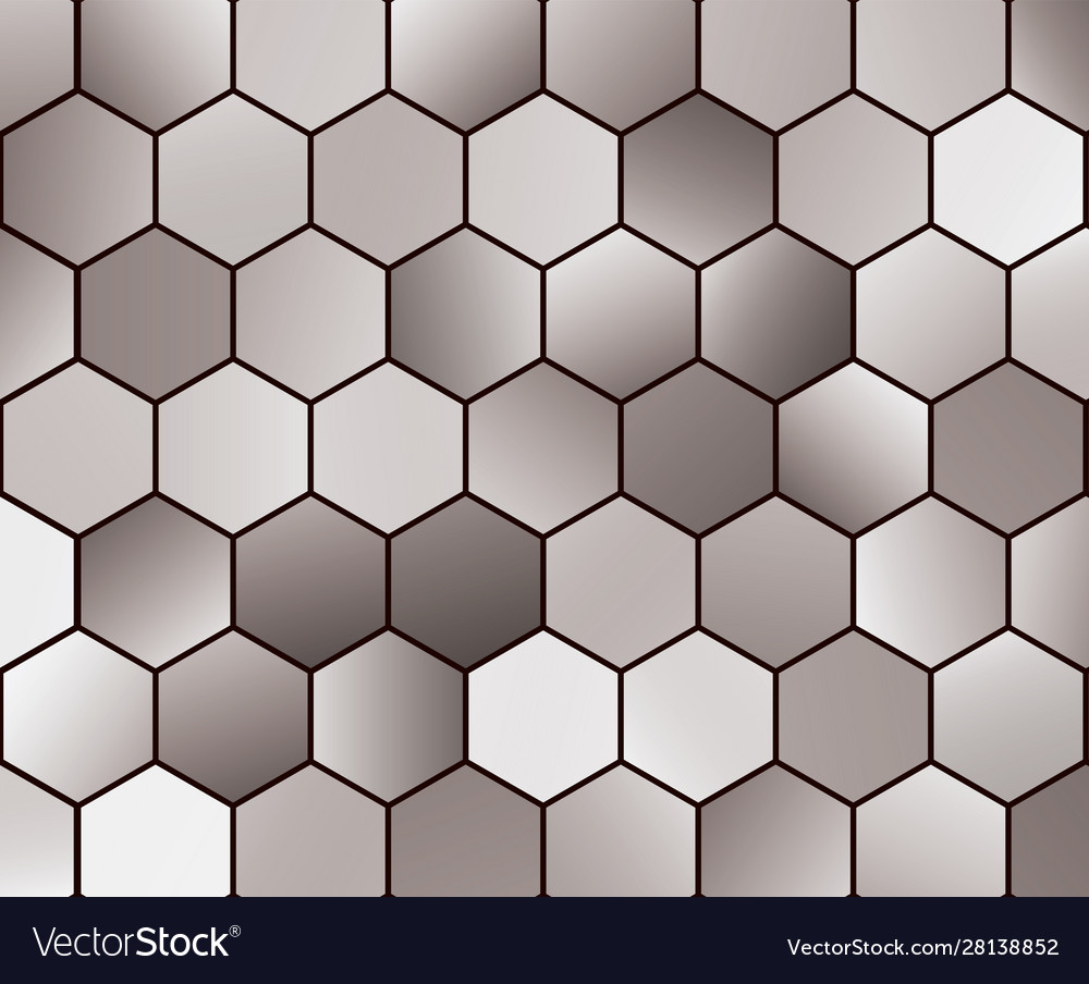 Abstract background with hexagon colored tiles