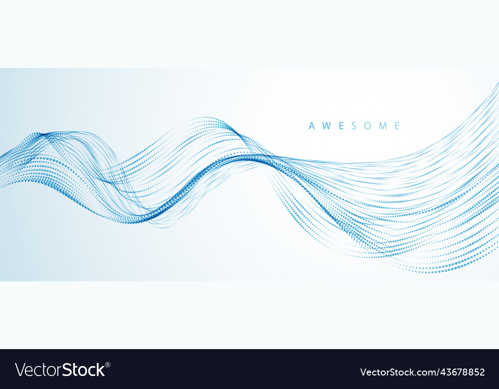 Abstract background with wave of flowing vector image Abstract background with wave of flowing