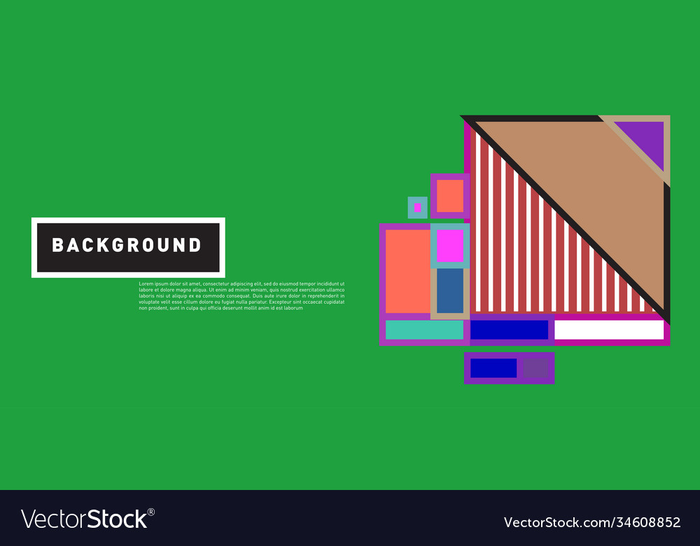 Abstract colorful rectangle background for banner Vector Image Abstract colorful rectangle background for banner