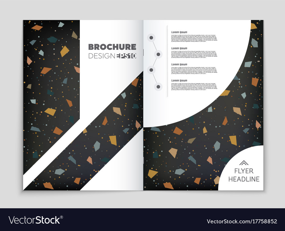 Abstract layout background set for art