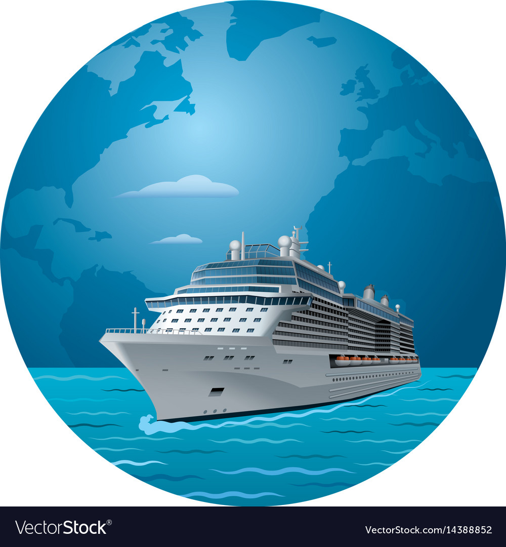 Cruise Ship Travel Royalty Free Vector Image - VectorStock