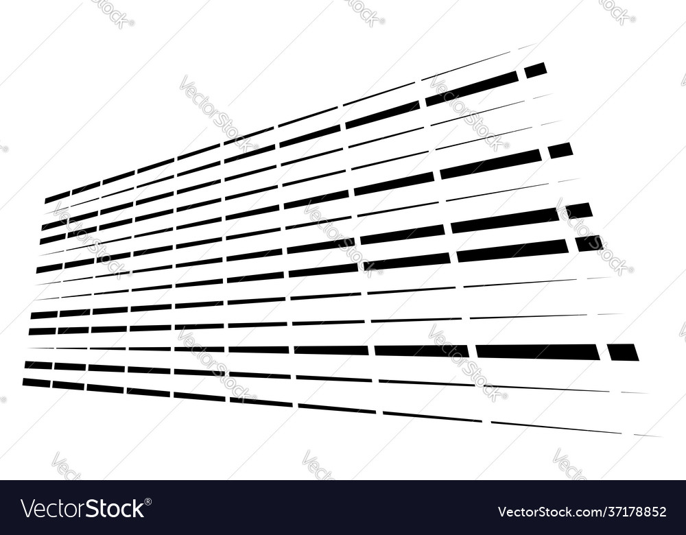 Dashed dynamic lines stripes 3d vector image Dashed dynamic lines stripes 3d