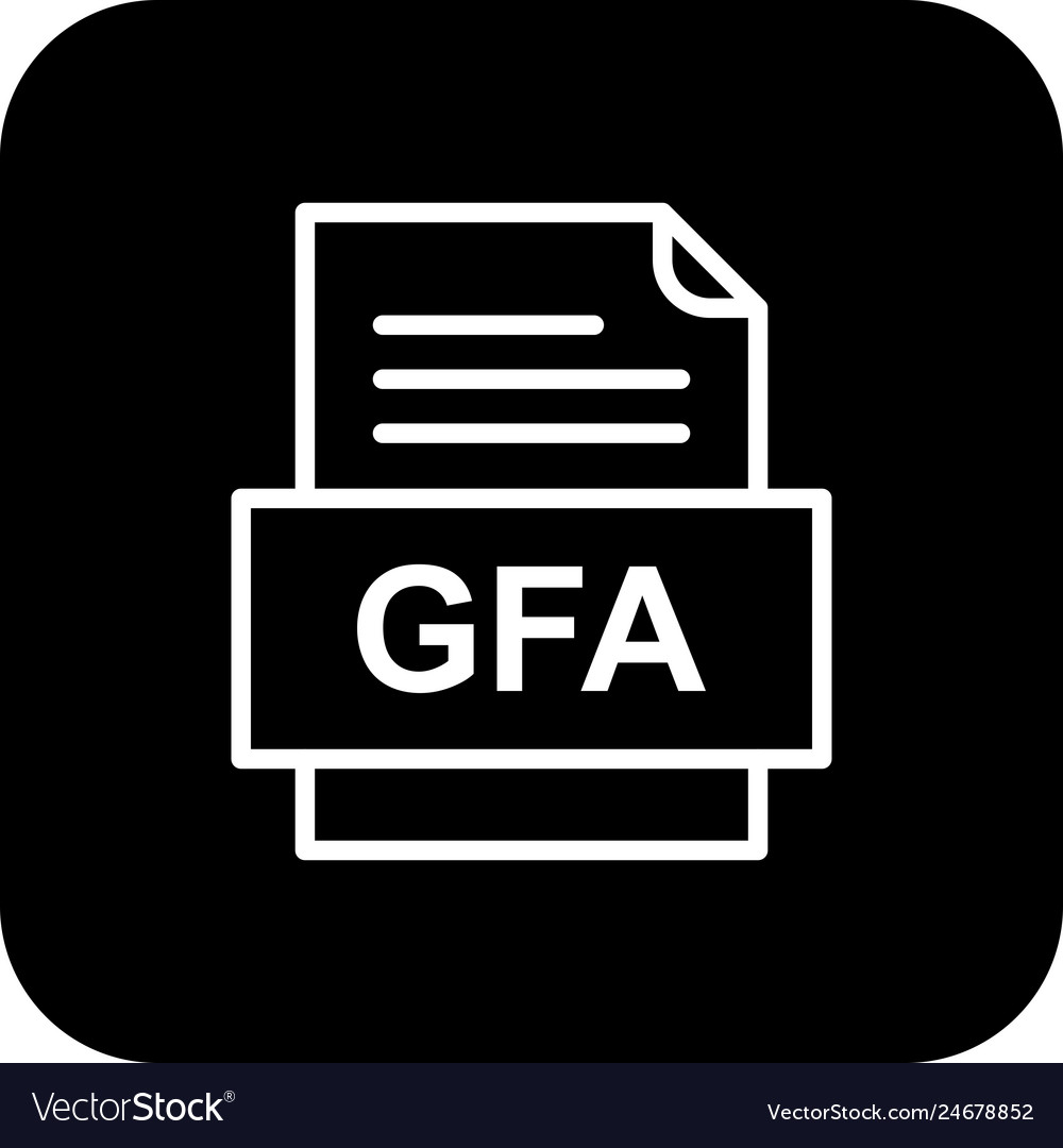 Gfa file document icon