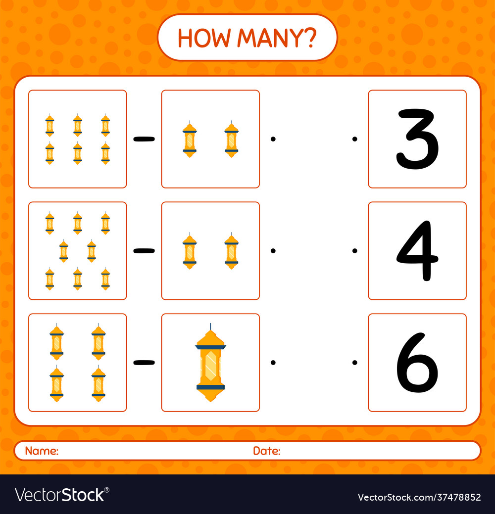 How many counting game with arabic lantern