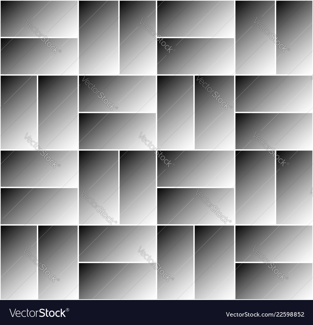 Monochrome seamless pattern with rectangle vector image Monochrome seamless pattern with rectangle