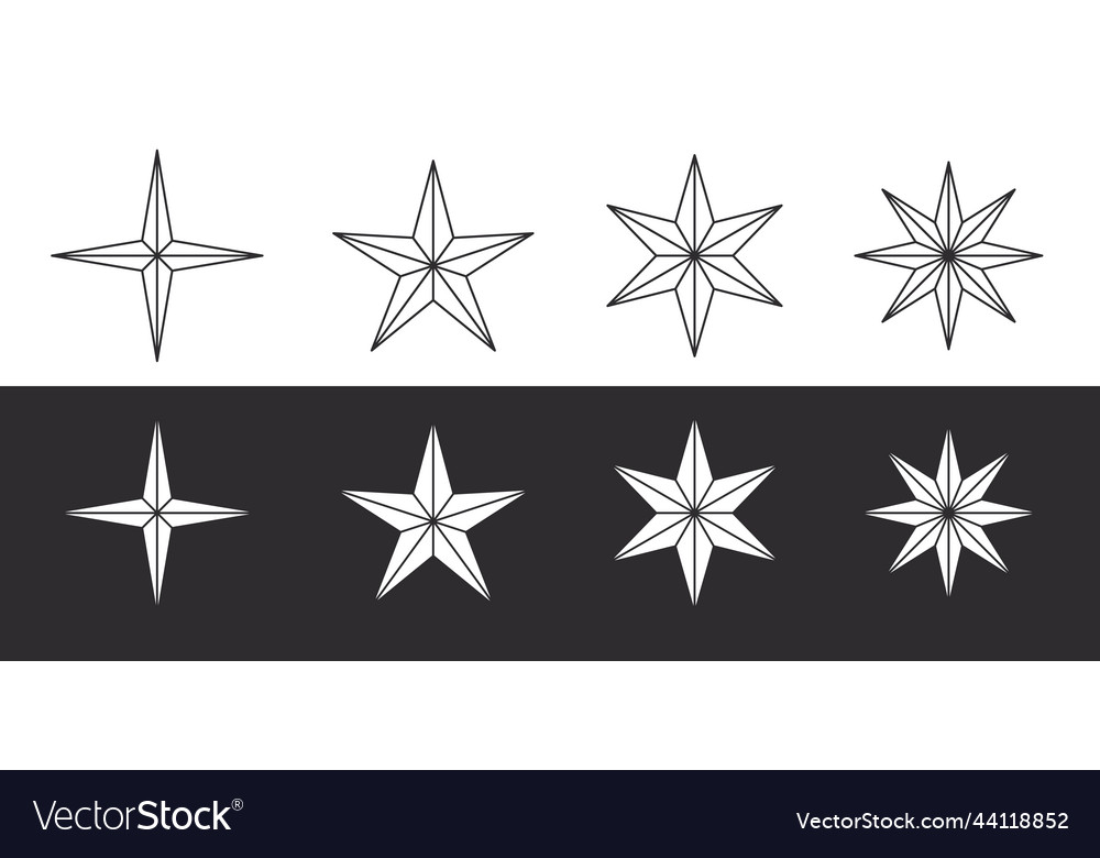 Sterne Symbole moderne verschiedene Symbole Rating