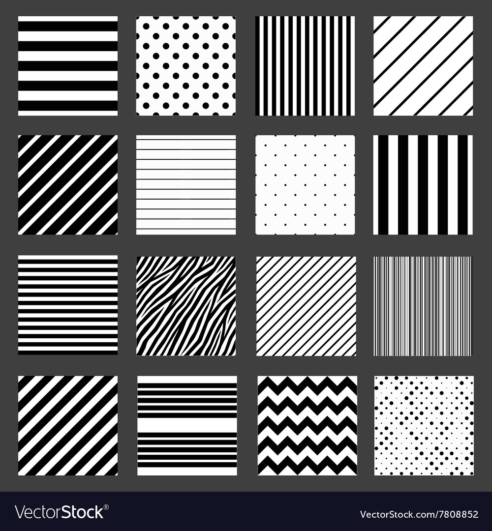 black and white stripe patterns