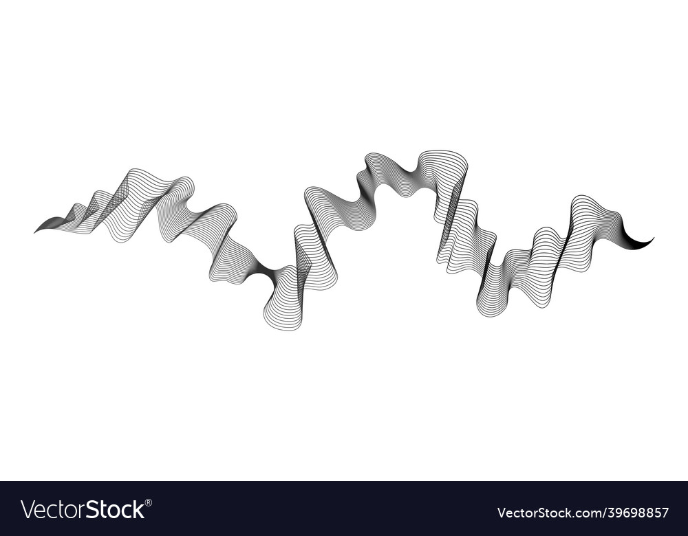 Abstract backdrop with wave gradient lines vector image Abstract backdrop with wave gradient lines