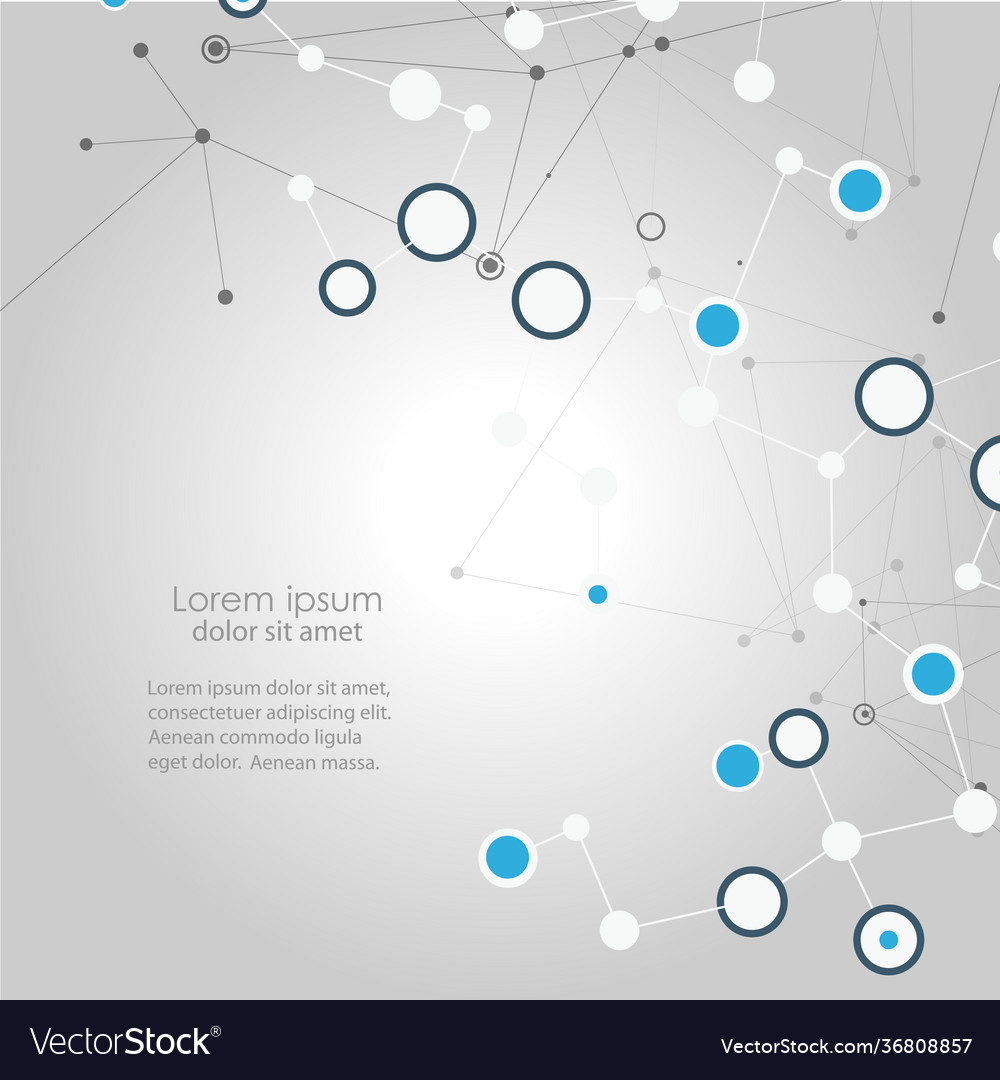 Abstract circle network connect for web marketing