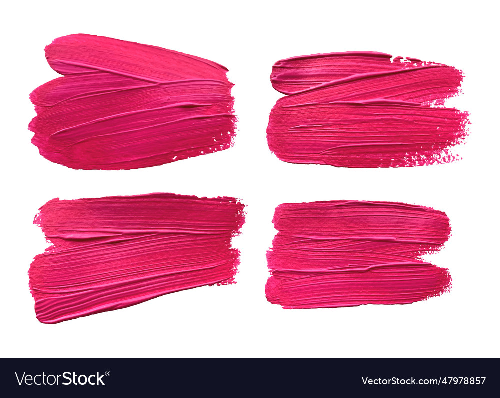 Brush strokes effect isolated abstract red color