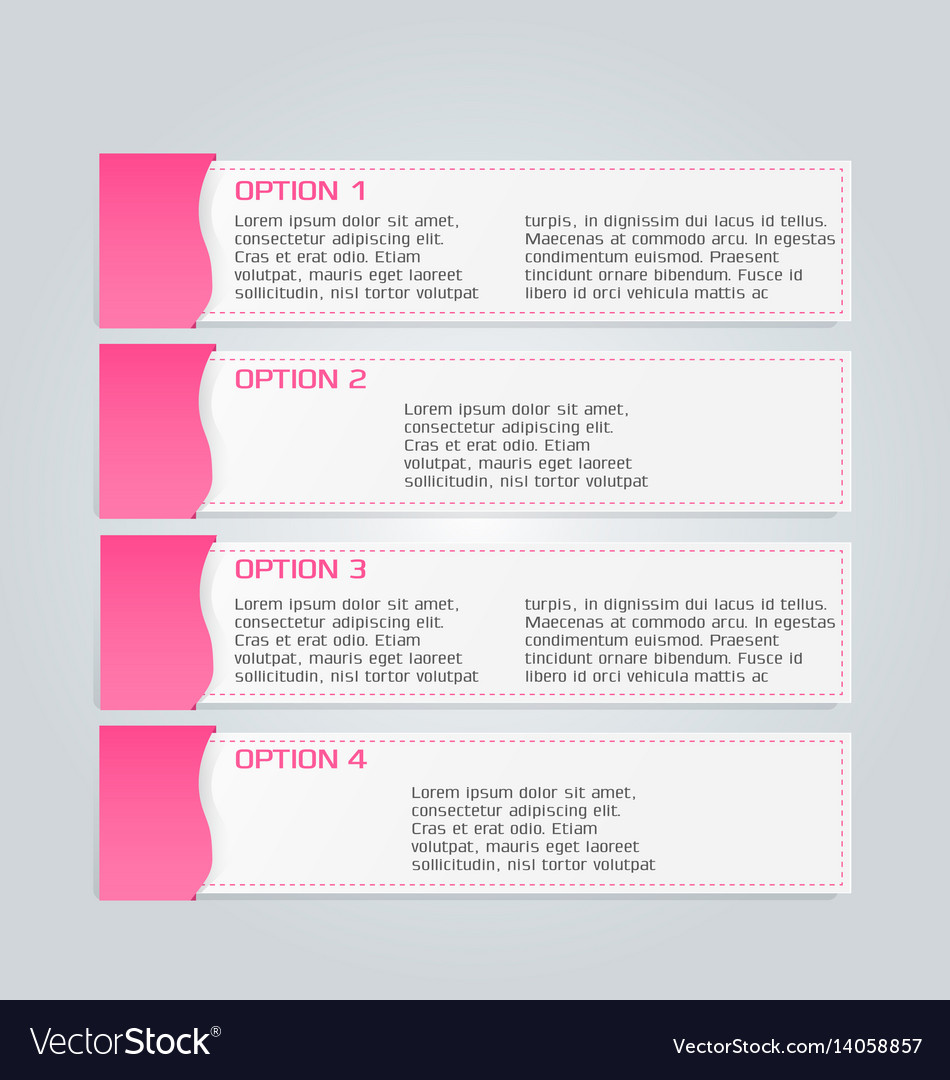 Business infographics template pink color