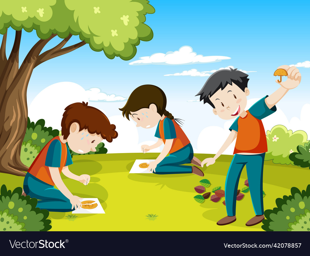 Children playing scratch dalgona cookie
