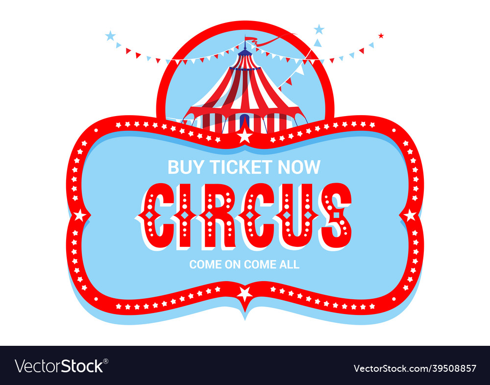 Circus logo isolated Royalty Free Vector Image