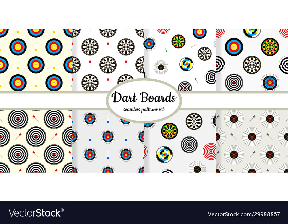 Dartboard Seamless Patterns