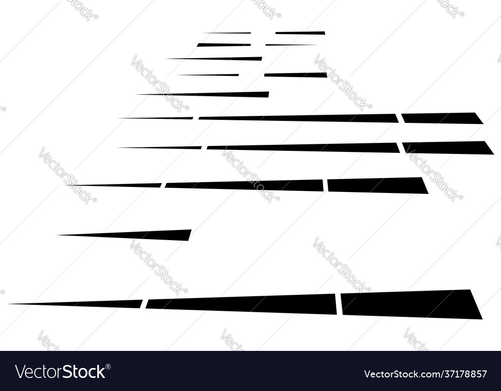 Dashed dynamic lines stripes 3d vector image Dashed dynamic lines stripes 3d