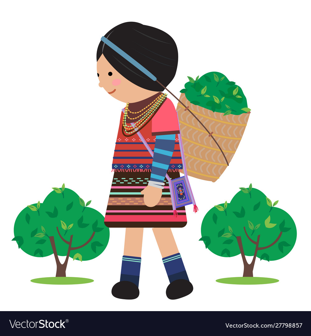 Karen tribe Royalty Free Vector Image - VectorStock