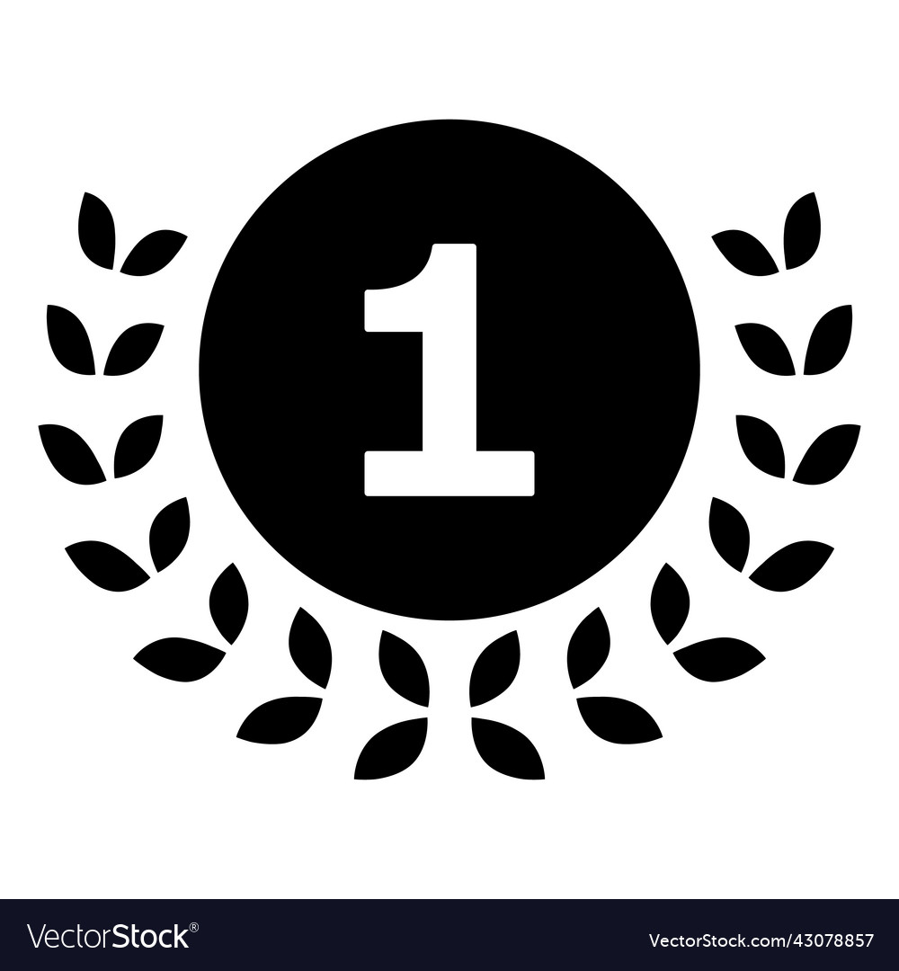 Laurel wreath icon victory wreath icon Royalty Free Vector