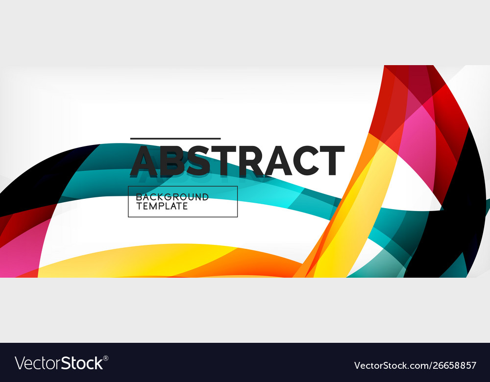 Linear wave web template Royalty Free Vector Image