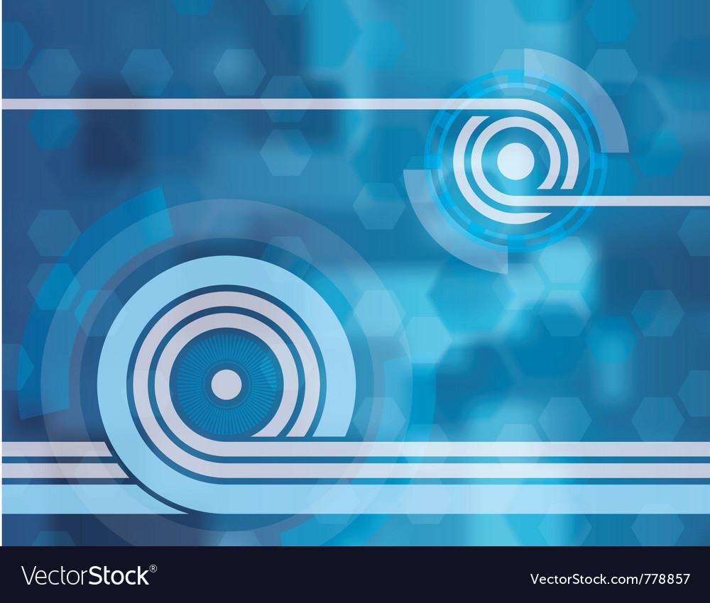 Looping blue tech abstract background wallpaper Vector Image