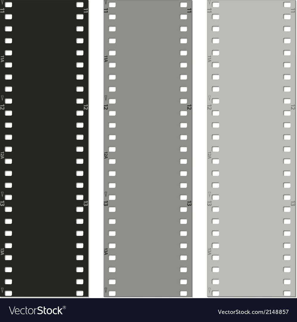 Set of films pattern background Royalty Free Vector Image