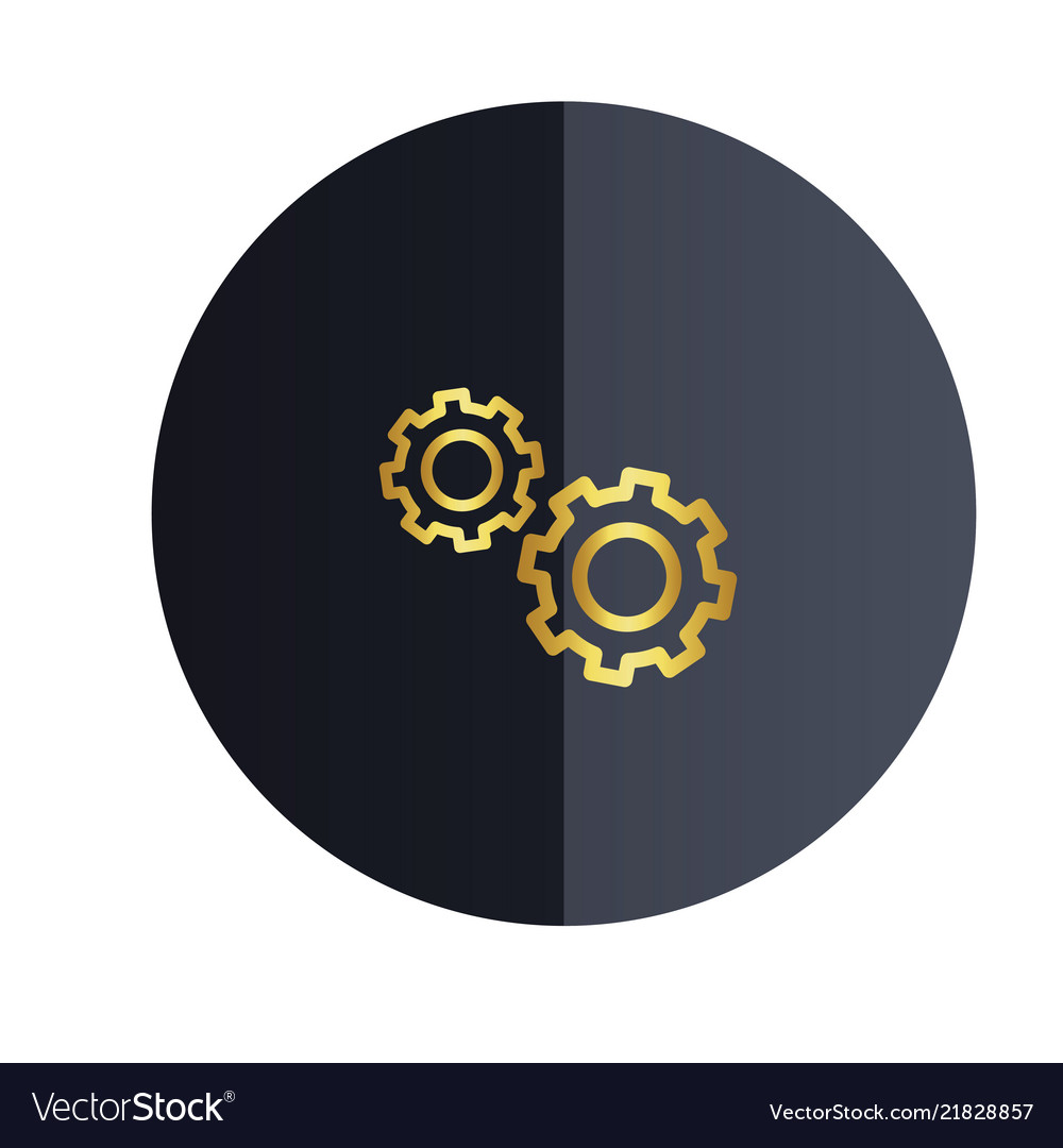 Setting icon black circle background image