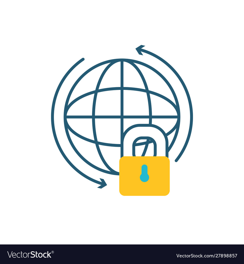 Sphere planet browser with padlock