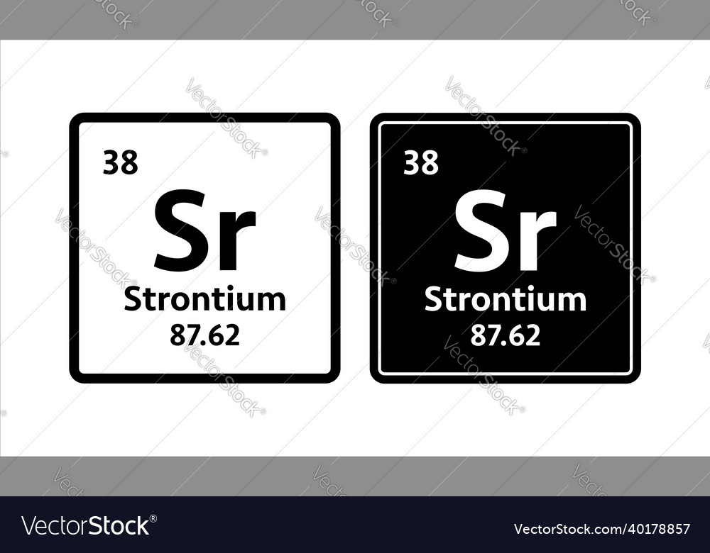 Strontium Chemical Element Symbol