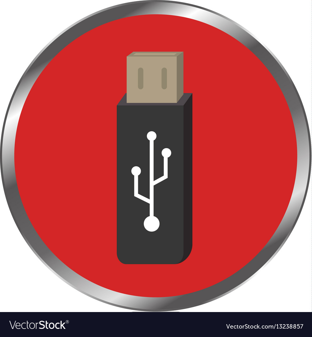 Usb memory isolated icon