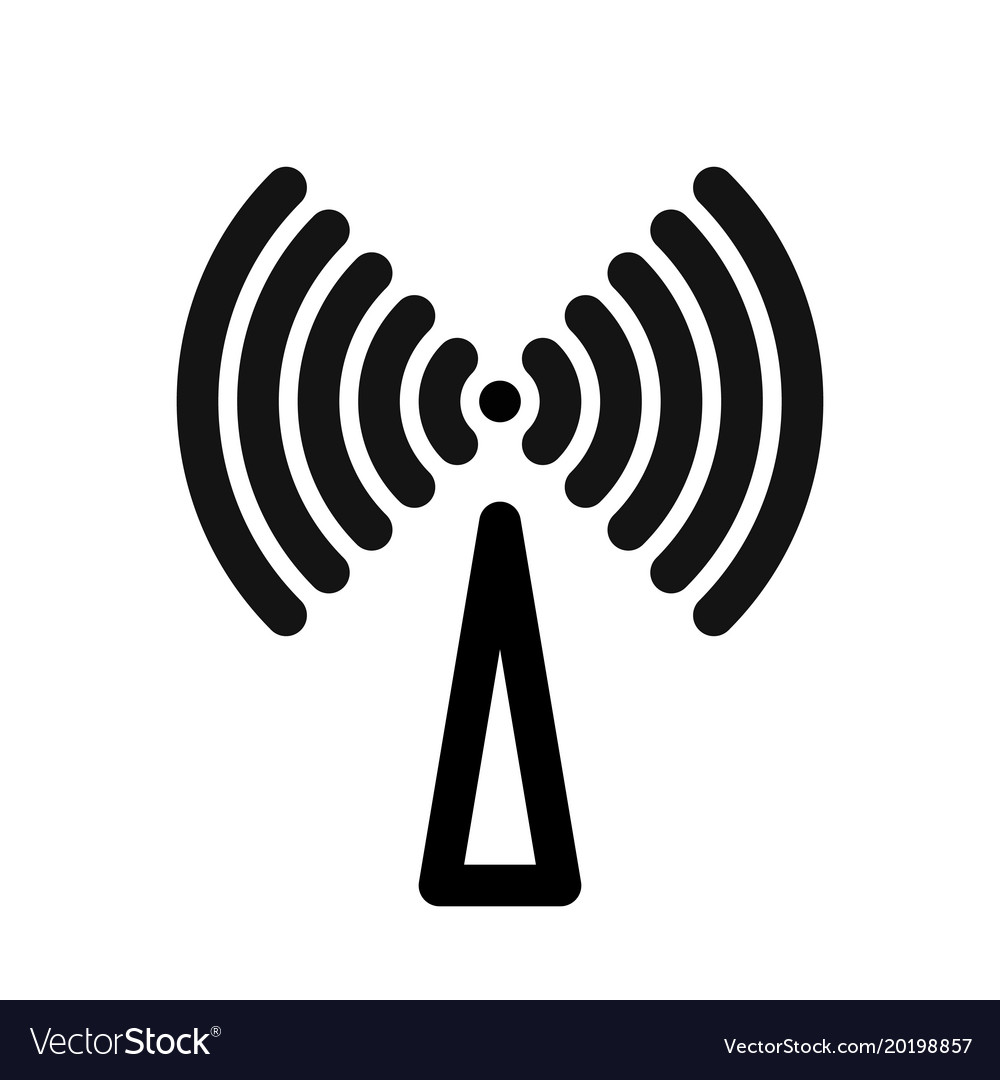 doel duif Brullen Wifi symbol wireless internet connection Vector Image