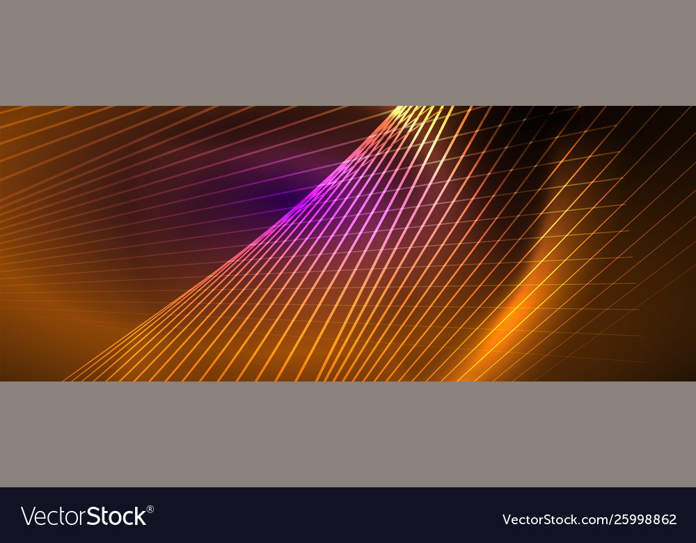 Color light with lines outer space background vector image Color light with lines outer space background