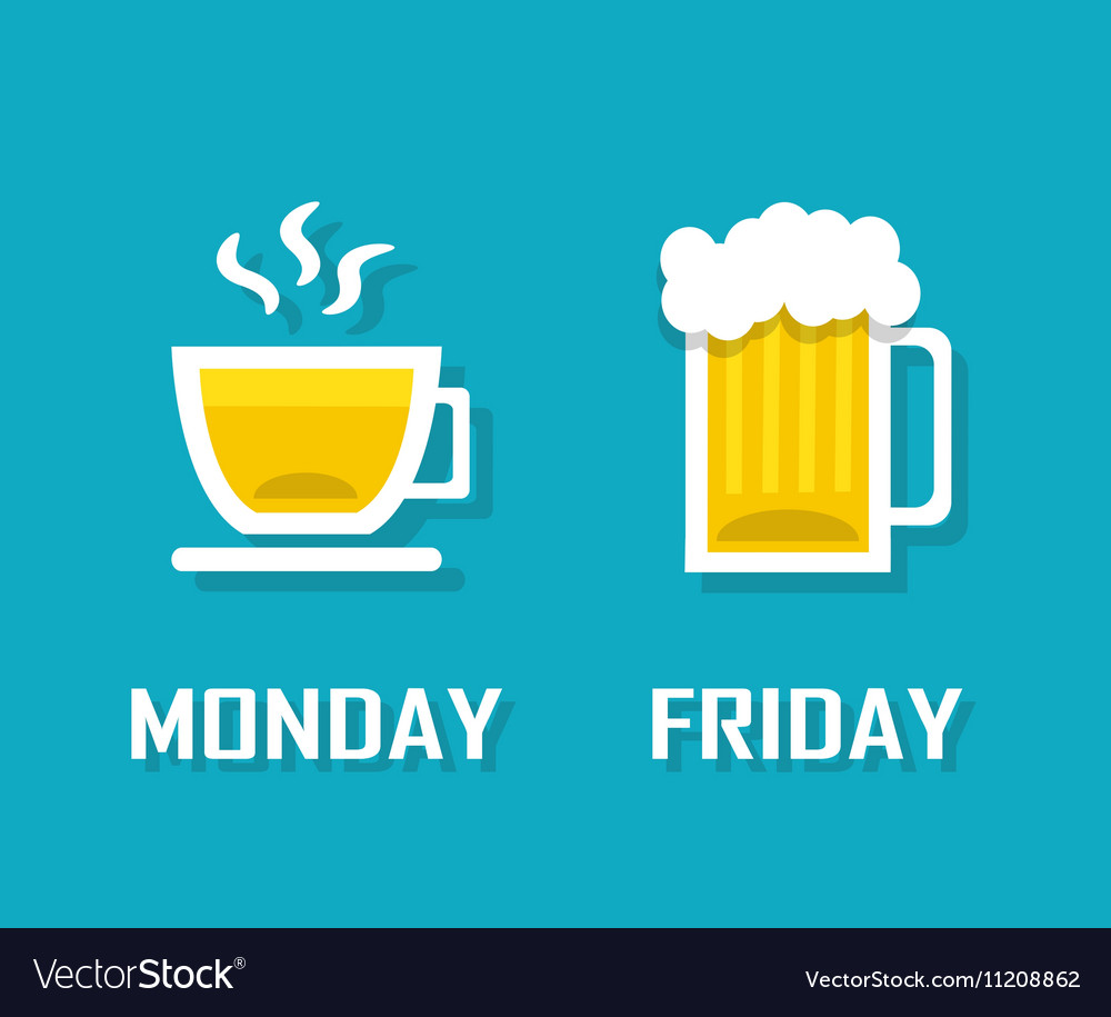 Drinks in different day of the week